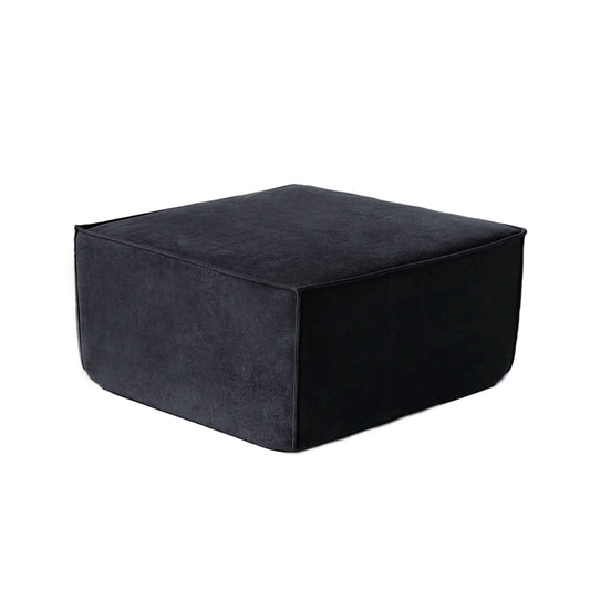 Exclusive Classic Sectional Couches | 1-Piece Corduroy Black No More Sagging Ottoman