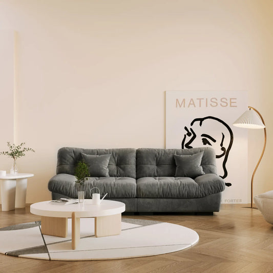 Exclusive Origin Modular Couches | 2-Piece Velvet Grey Versatile Seating Loveseats 2-seaters