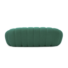 Signature Armless Boneless Couches | 1-Piece 3D-Knitted Green Organic Design Loveseats 3-seaters