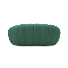 Signature Armless Boneless Couches | 1-Piece 3D-Knitted Green Soft Stretchy Fabric Loveseats 2-seaters