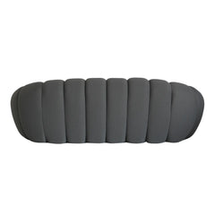 Signature Armless Boneless Couches | 1-Piece 3D-Knitted Grey Flowing Organic Shape Loveseats 3-seaters