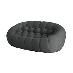 Signature Armless Boneless Couches | 1-Piece 3D-Knitted Grey Ocean-Inspired Curves Loveseats 2-seaters