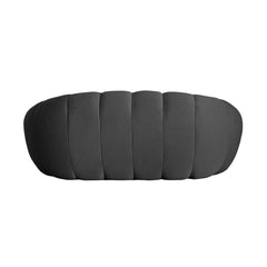 Signature Armless Boneless Couches | 1-Piece 3D-Knitted Grey Ocean-Inspired Curves Loveseats 2-seaters