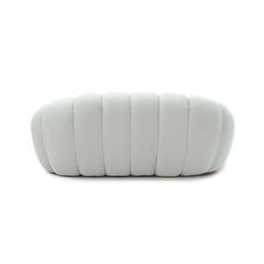 Signature Armless Boneless Couches | 1-Piece 3D-Knitted Light Grey Seamless Contours Loveseats 2-seaters