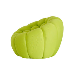 Signature Armless Boneless Couches | 1-Piece 3D-Knitted Lime Green Soft Stretchy Fabric Single Sofa 1-seater