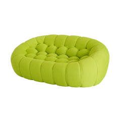 Signature Armless Boneless Couches | 1-Piece 3D-Knitted Lime Green Styles Like A Sculpture Loveseats 2-seaters