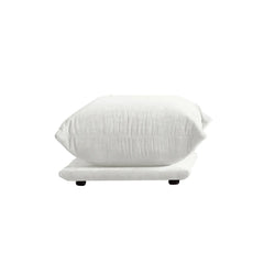 Exclusive Modern Sectional Couches | 1-Piece Chenille Beige Mix Match and Style Ottoman