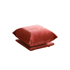 Exclusive Modern Sectional Couches | 1-Piece Chenille Orange Very Soft Fabric Ottoman