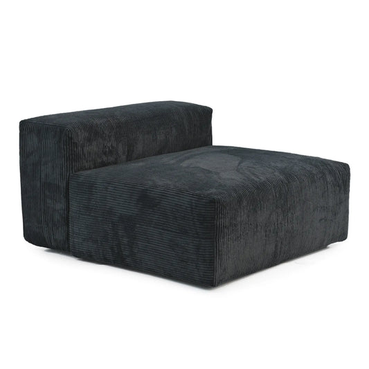 Exclusive Modern Modular Couches | 1-Piece Corduroy Black Good For Cats Dogs Single Sofa 1-seater