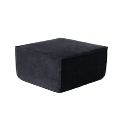 Exclusive Classic Sectional Couches | 1-Piece Corduroy Black No More Sagging Ottoman