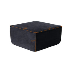 Exclusive Classic Sectional Couches | 1-Piece Corduroy Black No More Sagging Ottoman
