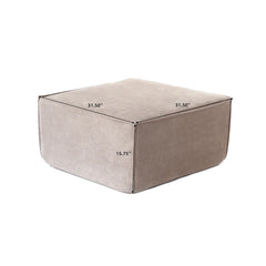 Exclusive Classic Sectional Couches | 1-Piece Corduroy Brown Safe For Pets Ottoman