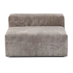 Exclusive Modern Modular Couches | 1-Piece Corduroy Brown Soft And Safe For Kids Single Sofa 1-seater