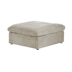Premium Luxe Cloud Sectional Couches | 6-Piece Linen Khaki Wash The Covers Sofa Sets 5-seaters with 1-Ottomans