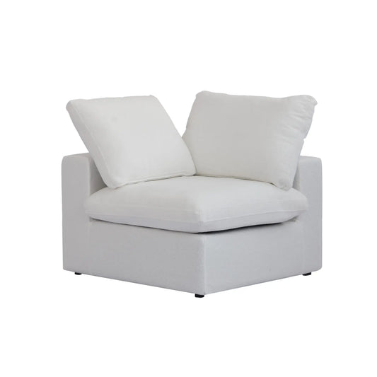 Premium Luxe Cloud Sectional Couches | 1-Piece Linen White Strong Linen That Lasts Single Sofa 1-seater