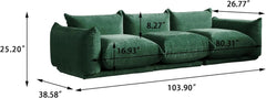 Exclusive Modern Sectional Couches | 3-Piece Chenille Green A Mix Of Old And New Couch Sectionals 3-seaters