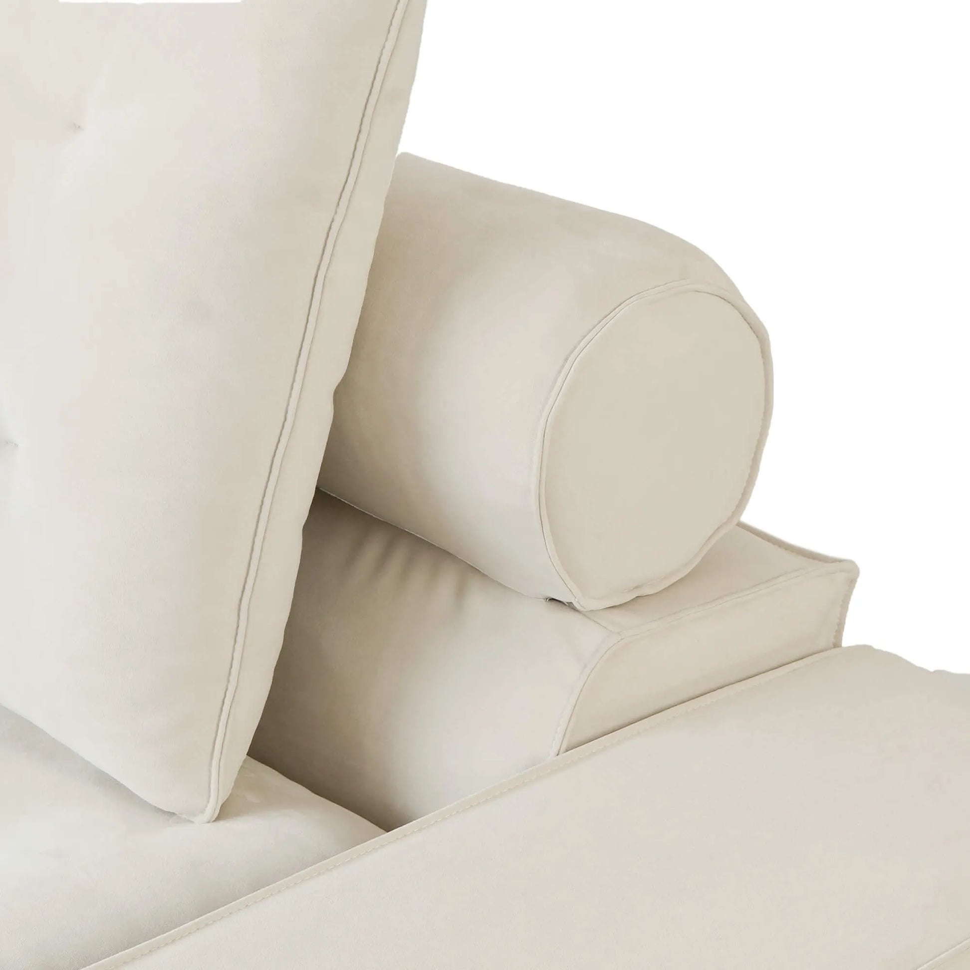181'' Adjustable Pet-Friendly 4-Seater Sleeper Sectional Sofa with Roller Backrest 3D-Knitted Fabric - Beige
