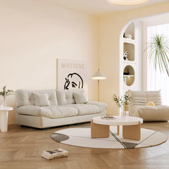 Exclusive Origin Modular Couches | 2-Piece Velvet Beige Split Combine Seating Loveseats 2-seaters