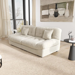 Exclusive Origin Modular Couches | 2-Piece Velvet Beige Split Combine Seating Loveseats 2-seaters