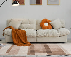 Exclusive Origin Modular Couches | 2-Piece Velvet Beige Split Combine Seating Loveseats 2-seaters