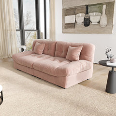 Exclusive Origin Modular Couches | 2-Piece Velvet Pink Nice To Cuddle On Loveseats 2-seaters