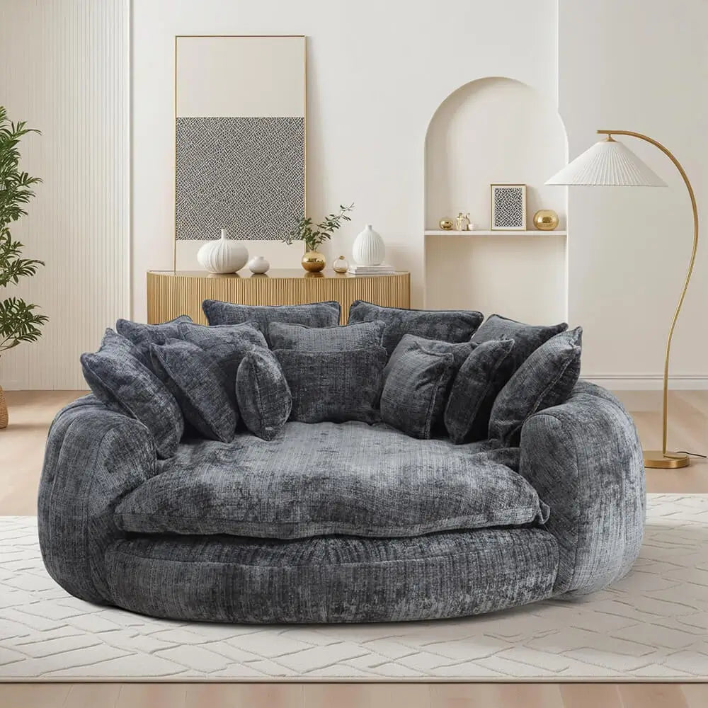 Bonelesssofa Oversized Round Sofa Bed