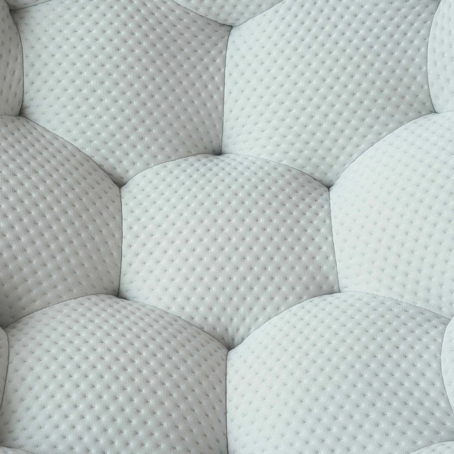 Bubble Couch Modular Sofa Loveseat with 1 Ottoman 3D-Knitted Fabric - Light Grey