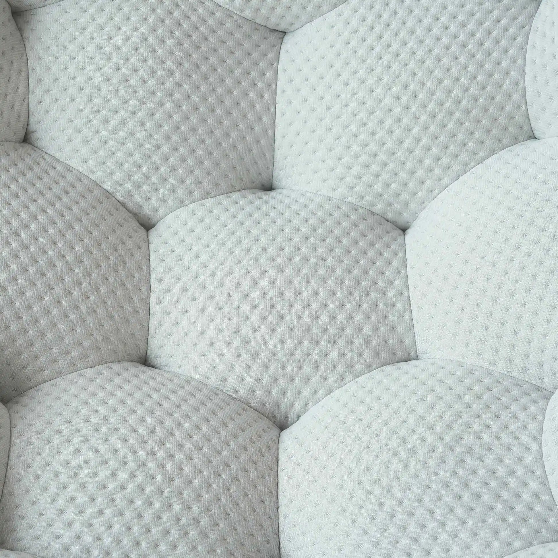 Bubble Couch Modular Sofa Single Sofa 3D-Knitted Fabric - Light Grey
