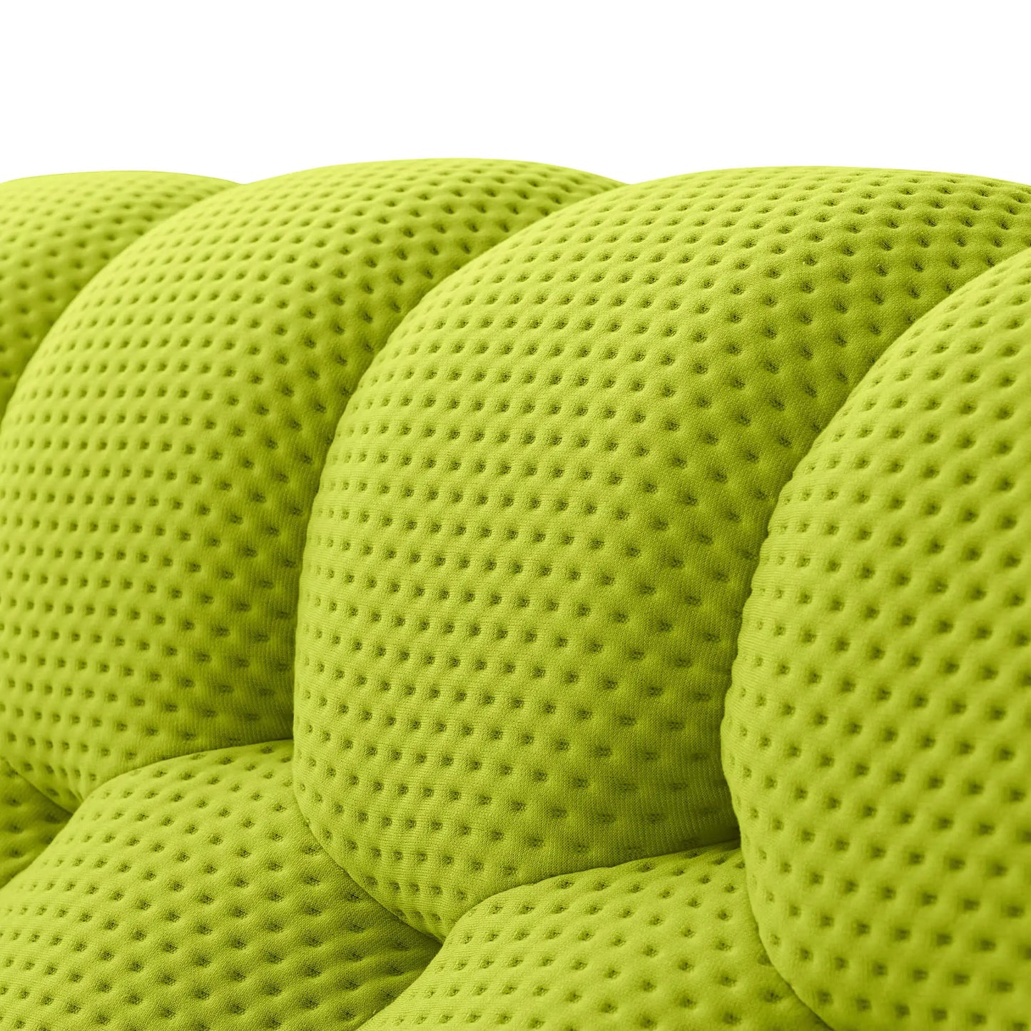 Bubble Couch Modular Sofa Single Sofa 3D-Knitted Fabric - Lime Green