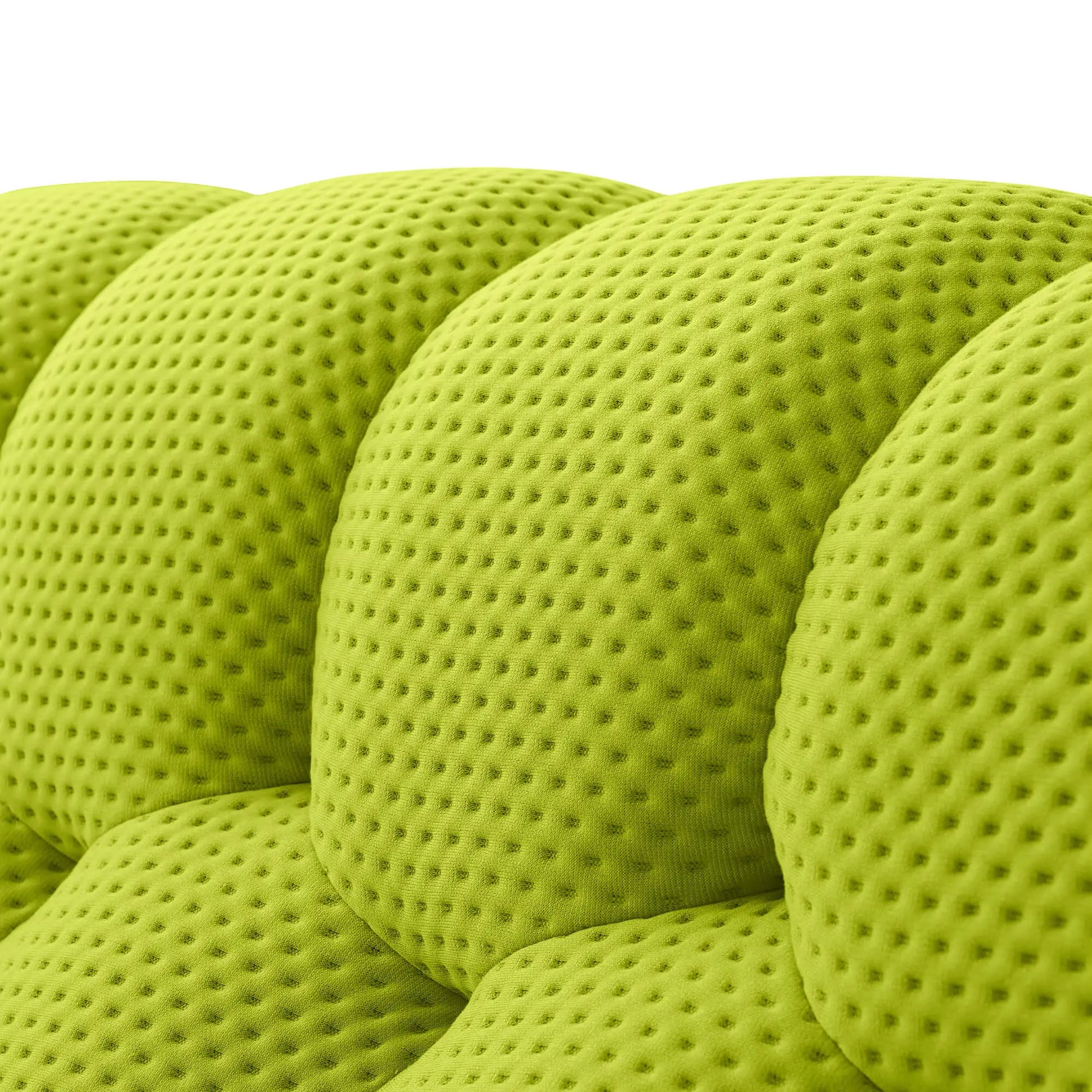 Bubble Couch Modular Sofa Single Sofa 3D-Knitted Fabric - Lime Green