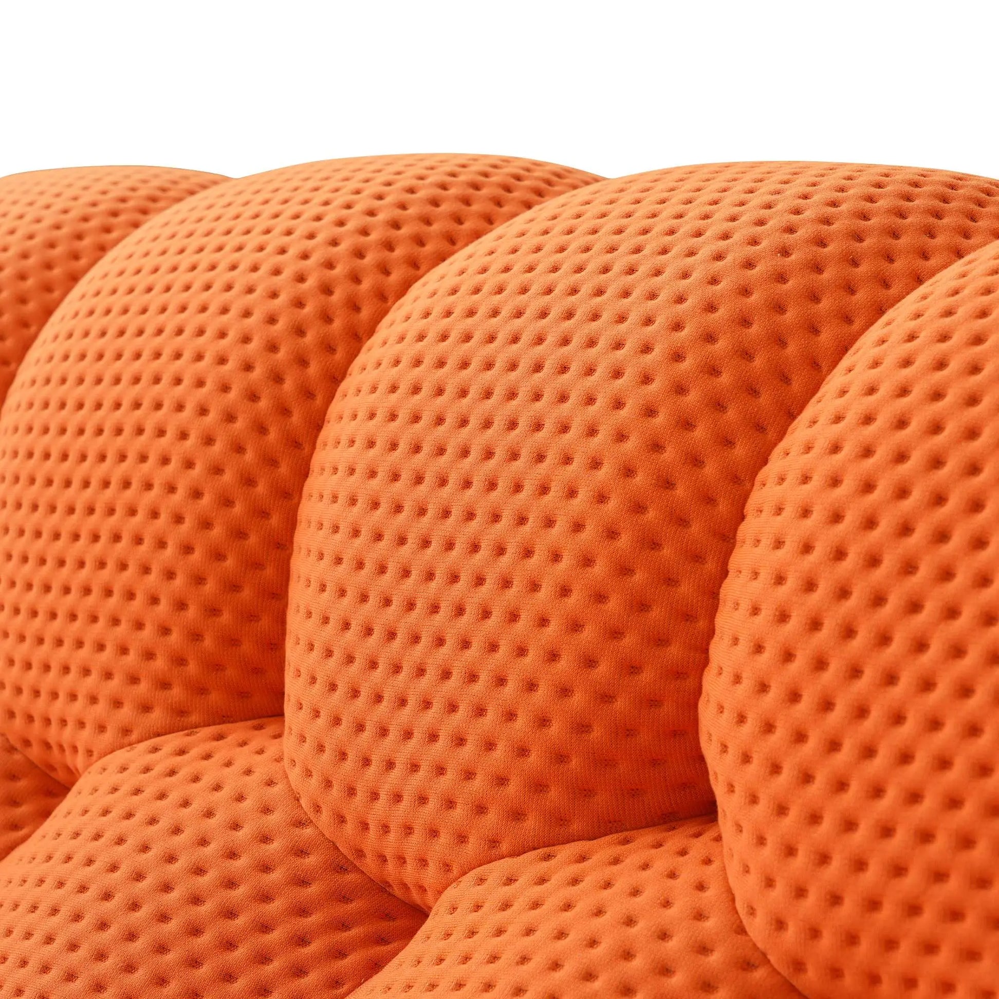 Bubble Couch Modular Sofa Single Sofa 3D-Knitted Fabric - Orange