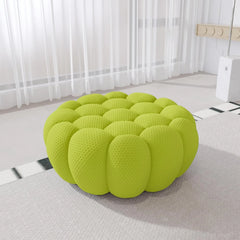 Signature Armless Boneless Couches | 1-Piece 3D-Knitted Lime Green Styles Like A Sculpture Ottoman