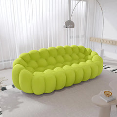 Signature Armless Boneless Couches | 1-Piece 3D-Knitted Lime Green Inspired By The Ocean Loveseats 3-seaters