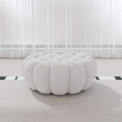 Signature Armless Boneless Couches | 1-Piece 3D-Knitted Light Grey Seamless Contours Ottoman