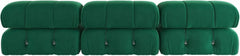 Exclusive Minimalist Modular Couches | 3-Piece Velvet Green Soft Springy Support Couch Sectionals 3-seaters