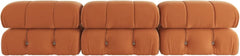 Exclusive Minimalist Modular Couches | 3-Piece Velvet Orange Mix And Match Couch Sectionals 3-seaters