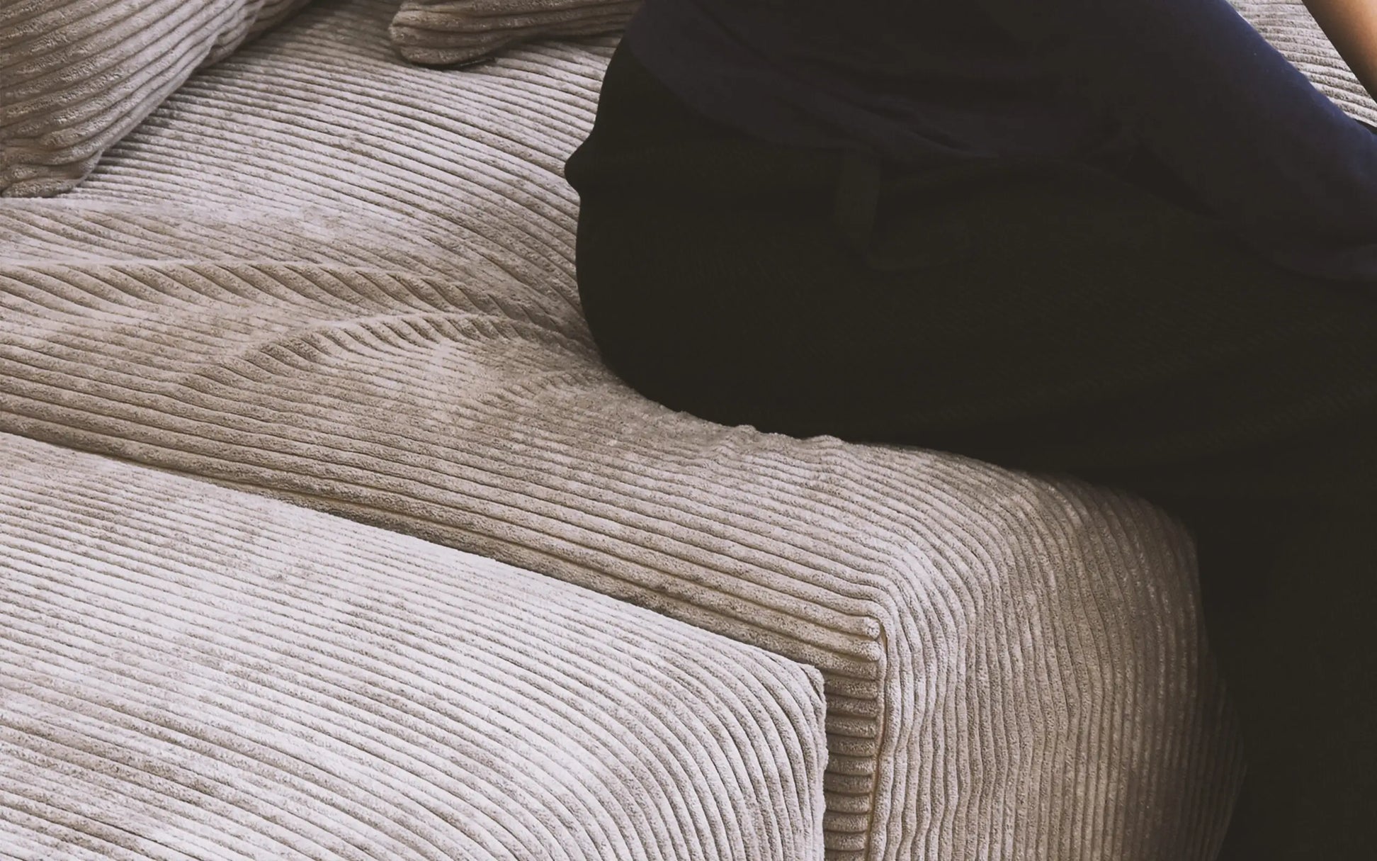 Washable Couch 129.92 " Corduroy Sectional Sofa Chaise with Removable Sofa Cover - Brown