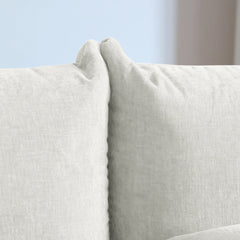 Exclusive Modern Sectional Couches | 6-Piece Chenille Beige Modular Design U-Shaped Sectionals 4-seaters with 2-Ottomans