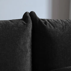 Exclusive Modern Sectional Couches | 6-Piece Chenille Black Vintage Charm Today U-Shaped Sectionals 4-seaters with 2-Ottomans