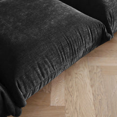 Exclusive Modern Sectional Couches | 6-Piece Chenille Black Vintage Charm Today U-Shaped Sectionals 4-seaters with 2-Ottomans