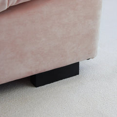 Exclusive Origin Modular Couches | 2-Piece Velvet Pink Nice To Cuddle On Loveseats 2-seaters