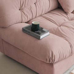 Exclusive Origin Modular Couches | 2-Piece Velvet Pink Nice To Cuddle On Loveseats 2-seaters