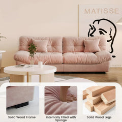 Exclusive Origin Modular Couches | 2-Piece Velvet Pink Nice To Cuddle On Loveseats 2-seaters