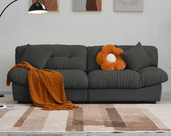Exclusive Origin Modular Couches | 2-Piece Velvet Grey Versatile Seating Loveseats 2-seaters