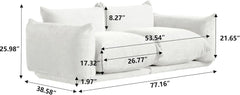 Exclusive Modern Sectional Couches | 2-Piece Chenille Beige Built To Last Loveseats 2-seaters