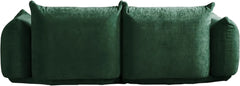 Exclusive Modern Sectional Couches | 2-Piece Chenille Green Very Soft Fabric Loveseats 2-seaters