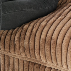 Premium Classic Cloud Sectional Couches | 4-Piece Plush Fabric Brown Big Comfy Shape Couch Sectionals 4-seaters