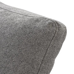 Premium Luxe Cloud Sectional Couches | 1-Piece Linen Light Grey Modular Design Single Sofa 1-seater