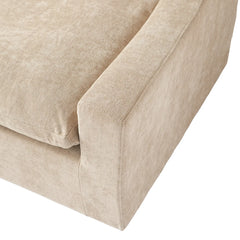 Premium Slope Cloud Sectional Couches | 4-Piece Linen Khaki Totally Washable Covers Couch Sectionals 4-seaters