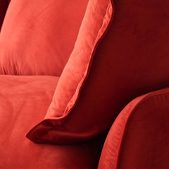 Premium Velvet Cloud Sectional Couches | 3-Piece Velvet Red Store Things Inside Couch Sectionals 3-seaters
